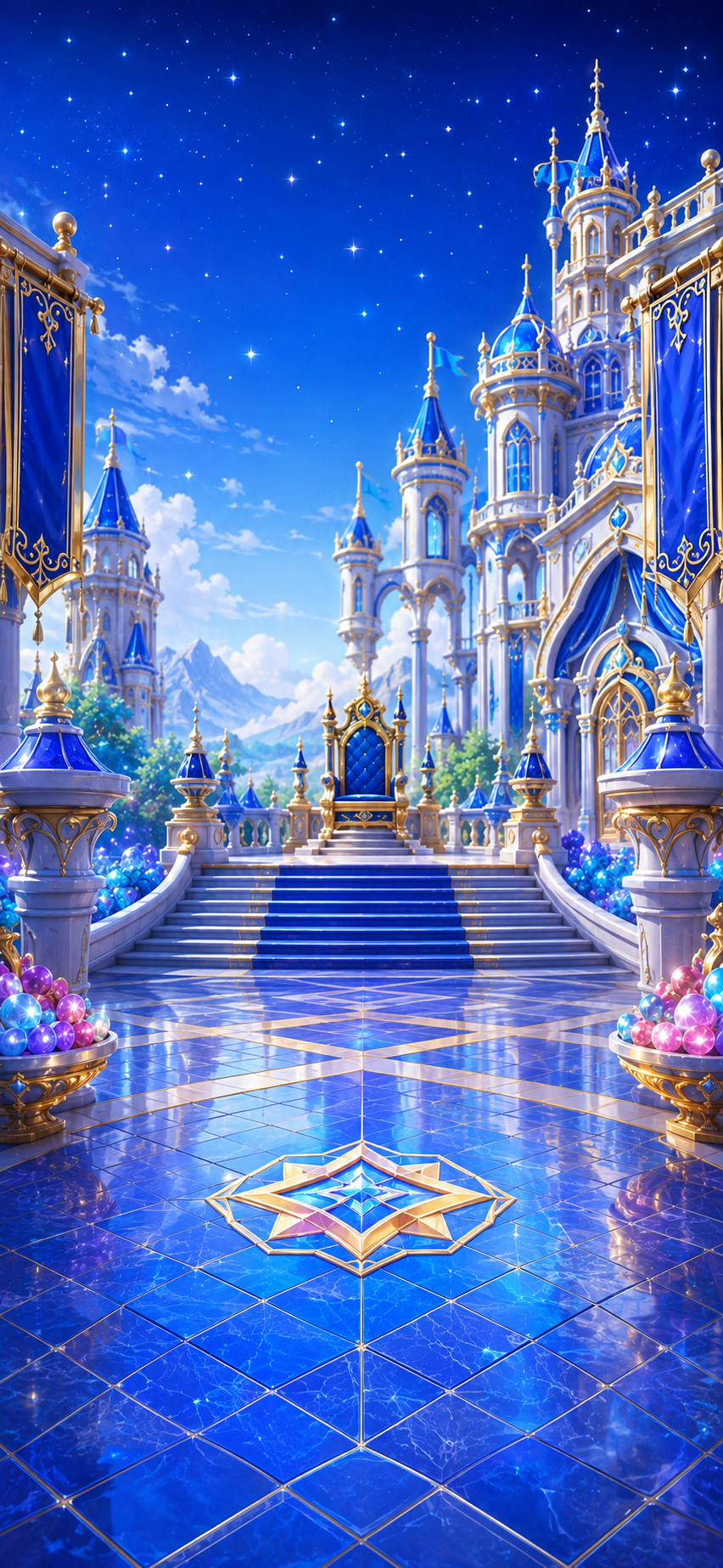 The luminous Candy King palace